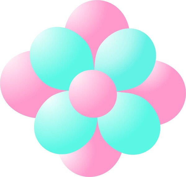 Balónky kytka světle růžová-light green balonky.cz Balónky kytka světle růžová-light green balonky.cz