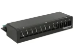 Delock Keystone Desktop Patch Panel 12 Port black (43339)