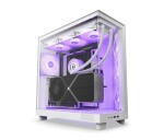 NZXT skříň H6 Flow RGB dvoukomorová / MidT / 3x120mm RGB fan / 2xUSB 3.2 / USB-C / prosklená / bílá EDF_558036