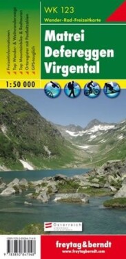 WK 123 Matrei, Defereggen, Virgental 1:50 000 / turistická mapa