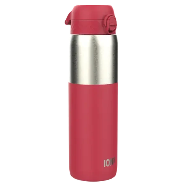 ION8 Láhev Leak Proof Viva Magenta 1200 ml / Nerez / jednodotykové otevírání / bez BPA