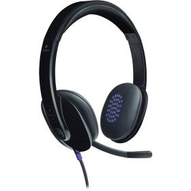 Logitech H540 Headset otevřená (On Ear) kabelová stereo černá Redukce šumu mikrofonu Počítače