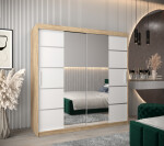 Šatní skříň Abi V4 Barva korpusu: Černá, Rozměry: 150 cm, Dveře: Černá