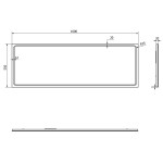 SAPHO - GEMINI zrcadlo s LED osvětlením 1600x550 GM160