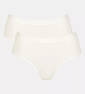 Dámské kalhotky GO Casual Midi 2P - WHITE - bílé 00GZ - SLOGGI WHITE XS