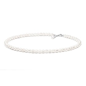 Perlový náhrdelník Stacey sladkovodní perla, stříbro 925/1000, cm cm (prodloužení) Bílá