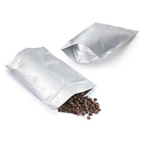 Neprůhledný plastový sáček se zipem a hliníkovou vrstvou s nepropustnými svary, 1000 ml