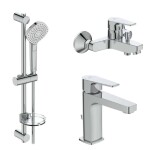 IDEAL STANDARD - Esla Sprchový set s vanovou a umyvadlovou baterií, 3 proudy, chrom BC264AA