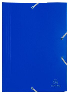 Exacompta spisové desky s gumičkou, Opak, A4 maxi, PP, modré