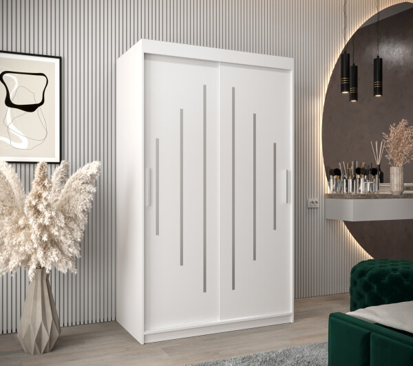 Šatní skříň Abi Y0 Barva korpusu: Bílá, Rozměry: 120 cm, Dveře: Bílá
