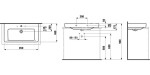 Laufen - Pro S Umyvadlo, 85x46 cm, 1 otvor pro baterii, bílá H8169650001041