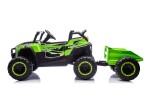 Mamido Elektrické autíčko Buggy UTV 4x4 s vlečkou 24V | 4x200W zelené