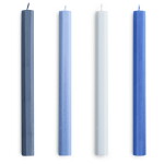 HAY Svíčky Hexagon Candle set 4ks, blues