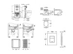 GROHE - Rapid SLX Set předstěnové instalace, klozetu, sedátka SoftClose a tlačítka Skate Cosmopolitan, Cool Sunrise SANI11BB4102