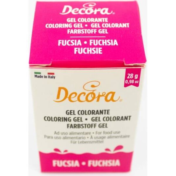 Gelová barva fuchsia 28g - Decora