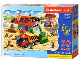 Puzzle Castorland MAXI 20 dílků - Stavba domu