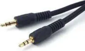 MicroConnect Slim audio kabel 3-pin Jack 3.5mm - Jack 3.5mm 0.5m černá (AUDLL05)