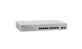 Allied Telesis Gigabit WebSmart switch 8-port PoE+ / Switch / 8x Gigabit PoE+ / 2x SFP uplink / Managed L2 (AT-GS950/10PS V2-50)