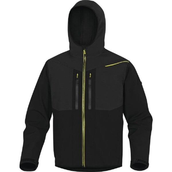 Deltaplus Delta Plus HORTEN2 Pracovní softshell bunda Černá-Žlutá