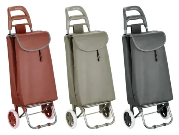 Spirella MSV / Nákupní taška na kolečkách / 33 l / 36 × 27 × 94 cm / 2 kolečka
