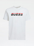 Pánské tričko krátkým rukávem bílá Guess bílá