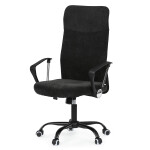 Kancelářská židle, houpací mechanismus, černá látka, KA-W3109 BK