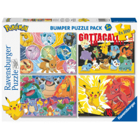 Pokémon Puzzle Ravensburger - 4x100 dílků