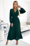 Dámské šaty 504-3 VIVIANA - Numoco basic zelená Univerzální