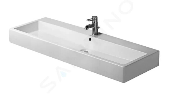 DURAVIT - Vero Umyvadlo 1200x470 mm, s přepadem, s otvorem pro baterii, WonderGliss, bílá 04541200001