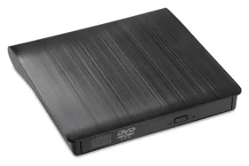 IBox IED02 černá / Externí DVD-ROM mechanika / USB 3.2 Gen 1 / DVD 8x, CD 24x (IED02)