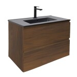 Koupelnová skříňka s umyvadlem SAT B-Way 79x50x45 cm ořech mat BWAY280NUTU4BB BWAY280NUTU4BB
