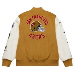 Mitchell & Ness Pánská bunda San Francisco 49ers NFL Dusted Varsity Créme Velikost: 3XL