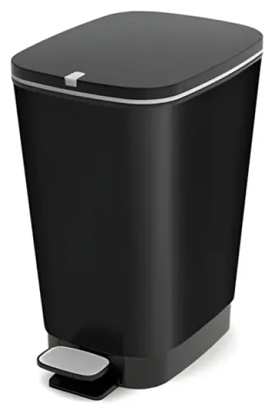 KIS Chic Bin M černá / Odpadkový koš / 26,5 x 45 x 40,5 cm (237612)