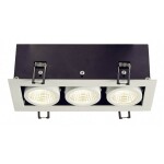 Paulmann 92907 Whirl LED vestavné svítidlo, LED, pevně vestavěné LED, 4.9 W, hliník (kartáčovaný), saténová, sada 3 ks