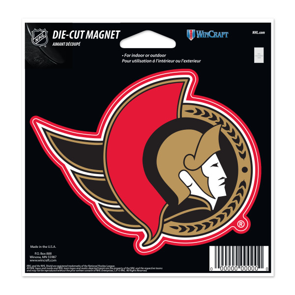 Wincraft Magnet Ottawa Senators NHL Die Cut Magnet