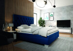 Boxspring Kerstin Matrace: Bez matrace, látka: Riviera 26