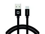 Swissten 71521201 USB/USB-C, 1,2m, černý