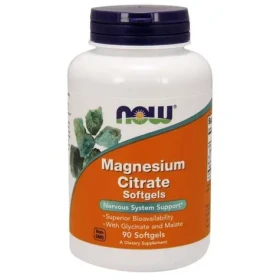 Magnézium citrát Softgelové kapsle - NOW Foods (90 kaps.) (41857-1-90caps)