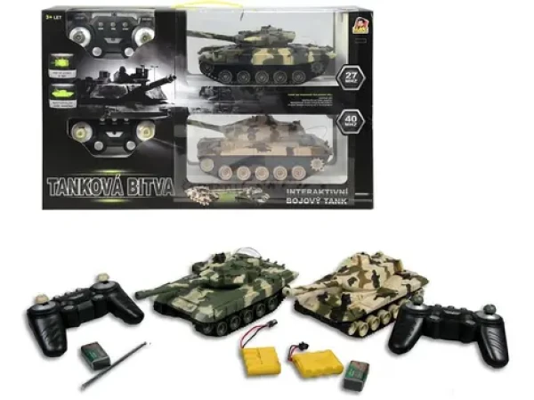 MaDe 02048 Tank 2 ks na ovládání s pojízdnými pásy 27cm