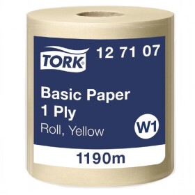 Tork 127107 papírová utěrka Basic v roli 1vrstva W1 délka role 1190m, barva žlutá