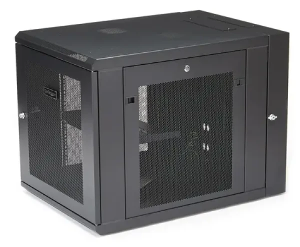 StarTech 12U nástěnný rozváděč černá / Rozváděč nástěnný / 19" / 610×854×640 mm / nosnost 90 kg (RK1232WALHM)