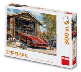 Puzzle Jaguár v garáži 300 XL dílků