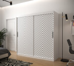 Šatní skříň Abi Jodelka 1 Barva korpusu: Dub artisan, Rozměry: 100 cm, Dveře: Bílá mat