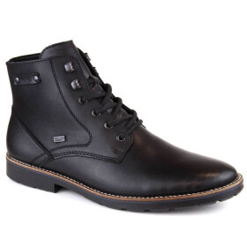 Rieker RKR624 černé vlněné zateplené kožené nepromokavé boty