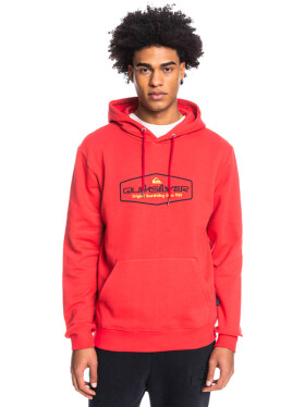 Quiksilver OMNI LOCKUP ROCOCCO RED pánská mikina přes hlavu - L