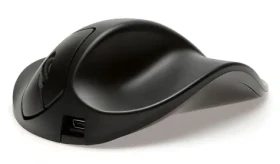 BakkerElkhuizen HandShoeMouse L pravá černá / Ergonomická bezdrátová myš / RF Wireless / 1000 DPI / dobíjecí baterie (BNEP210RW)
