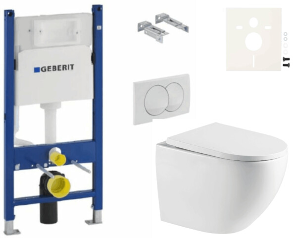 Závěsný WC set Geberit do lehkých stěn / předstěnová SAT SIKOGESREX67D01 SIKOGESREX67D01