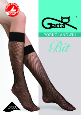 Dámské síťované podkolenky Gatta Bit Kabaretka nero/černá Univerzální
