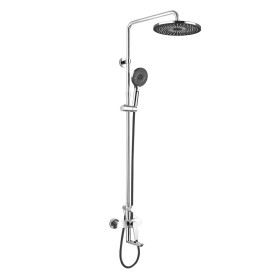 Mereo Eve vanová baterie s talířovou kulatou sprchou, černá CBE60101SFE