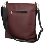 Stylová dámská koženková crossbody kabelka LB Alysia new, tmavě vínová